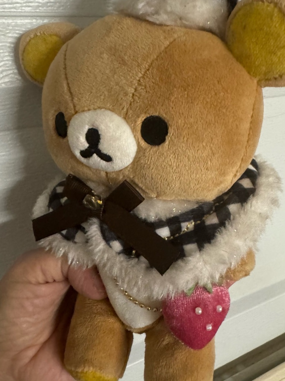 Rilakkuma Plush San-X Bear Winter Outfit Scarf Hat Cute Kawaii Japan - Picture 8 of 10